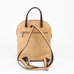 Mochila bicolor em cortiça natural e castanho - Image 3