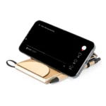 Hardcover notebook with an integrated mobile device stand - Image 2