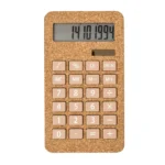 10-digit calculator made of cork