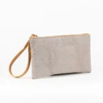 Topstitched cork handbag